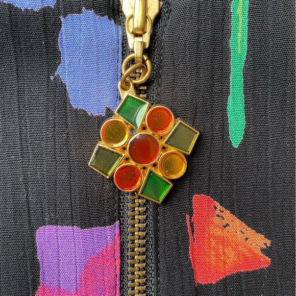 Clichy Light Jacket vintage with gems size 12 - Picture 5 of 13